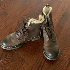 Dr. Martens fur-lined boots